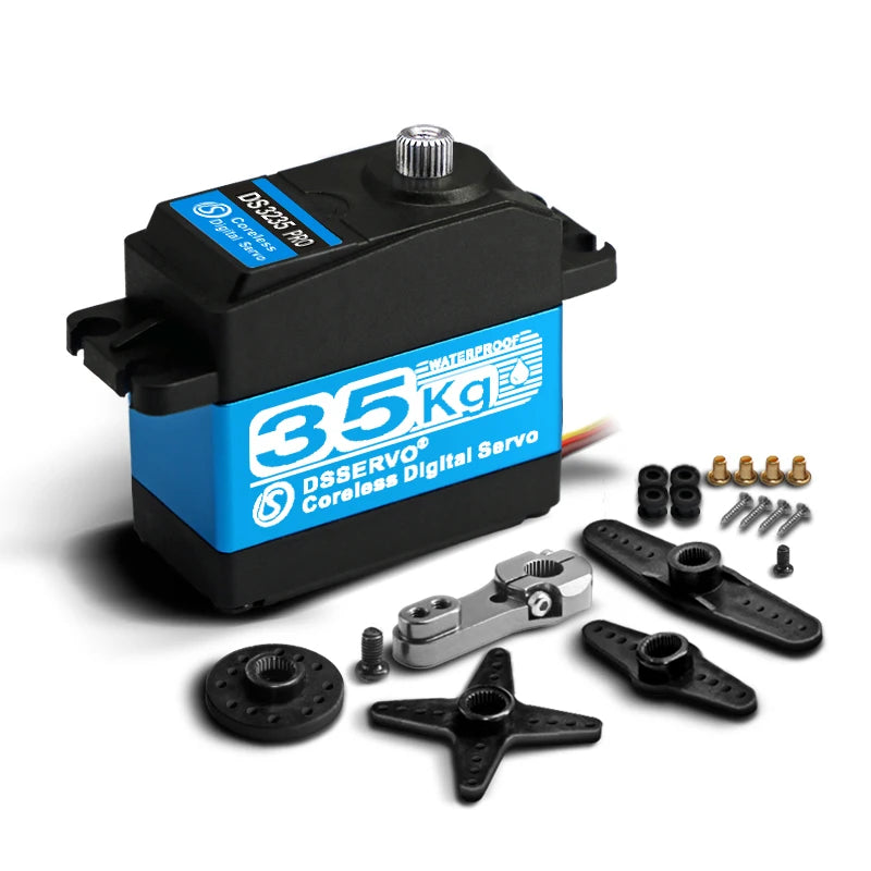 Dsservo 35kg DS3235 Pro Digital Servo Steel Gear Coreless Motor Waterproof 180/270 Degree for 1:8 1:10 1:12 RC Car Robot Crawler