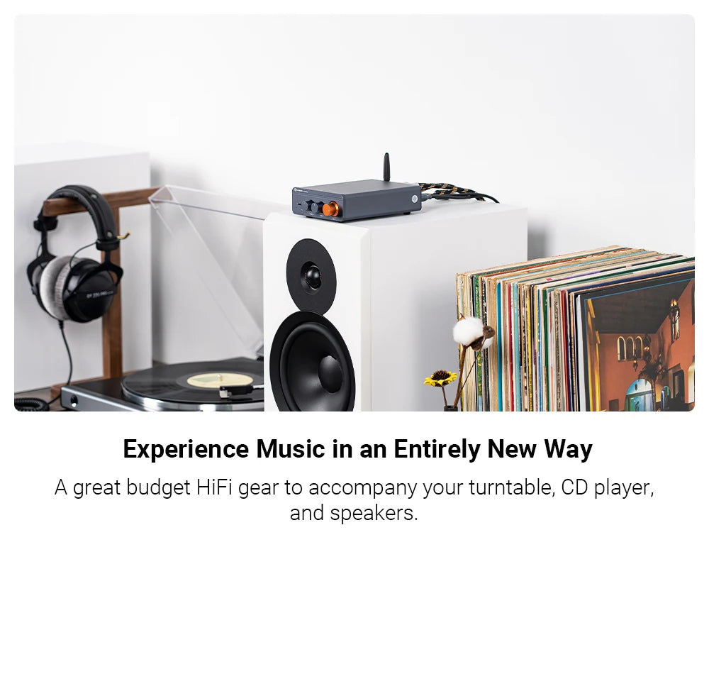 Fosi Audio BT20A Pro TPA3255 Bluetooth Sound Power Amplifier 300W X2 Mini HiFi Stereo Class D Amp Bass Treble For Home Theater