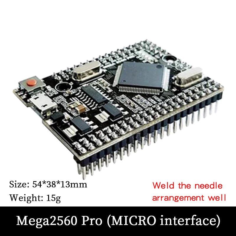 Mega 2560 PRO MINI  Micro 5V (Embed) CH340G ATmega2560-16AU with male pinheaders Compatible for arduino Mega