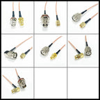 SMA to BNC Bulkhead Cable 50 Ohm SMA Male to BNC Female RG316 Coaxial Cable Jumper for Ham Radio Scanner Antenna Wi-Fi