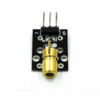 1-10PCS KY-008 650nm Laser Sensor Module 6mm 5V 5mW Red Dot Diode Copper Head for Arduino KY 008  KY008