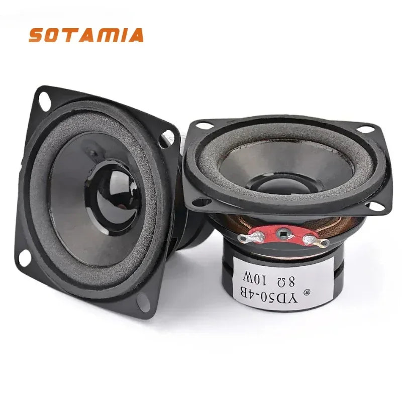SOTAMIA 2Pcs 2 Inch Mini Audio Speaker 4 8 Ohm 10W Full Range DIY Multimedia Soundbar Home Music Portable Bluetooth Speaker
