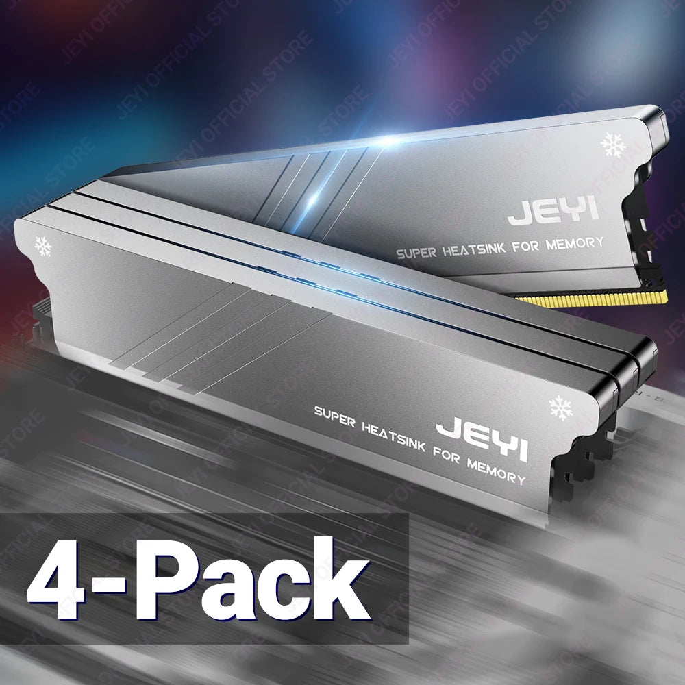 JEYI RAM Heatsink Cooler with Thermal Pads for DDR2 DDR3 DDR4 DDR5 - PC Memory Cooling Kit, Desktop Computer Heat Dissipation,
