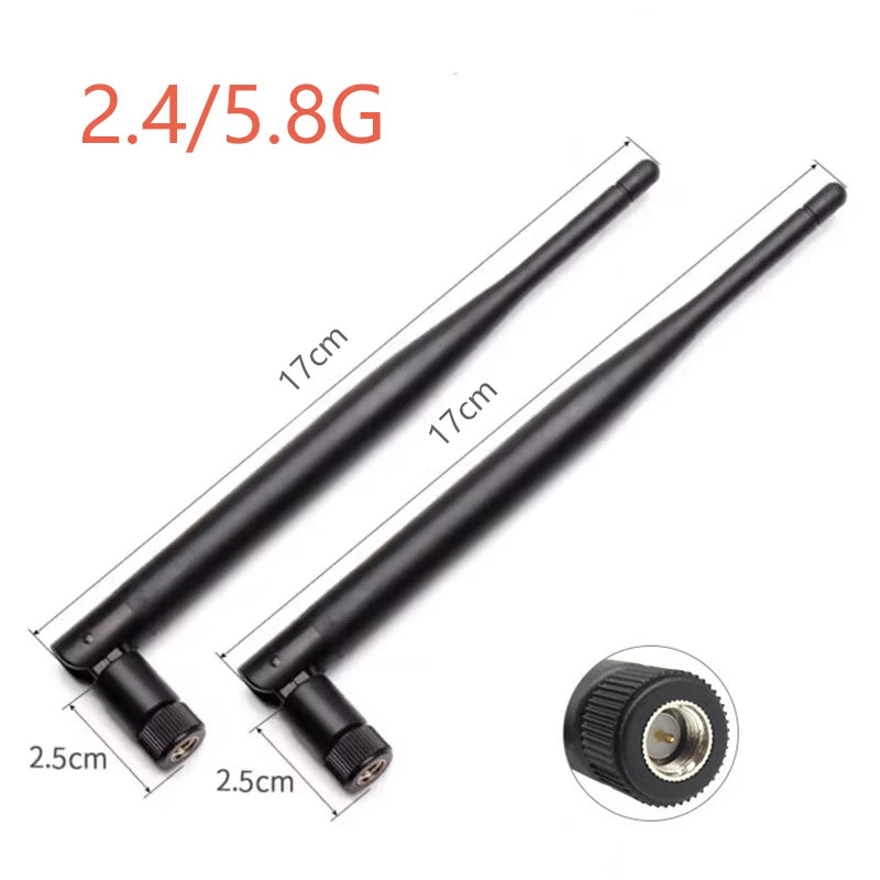 2pcs/Lot 2.4 G Wifi Bluetooth Antenna, High Gain Collapsible Plastic Rod Aerial SMA Pin/Hole, Plug And Play Fast and Convenient