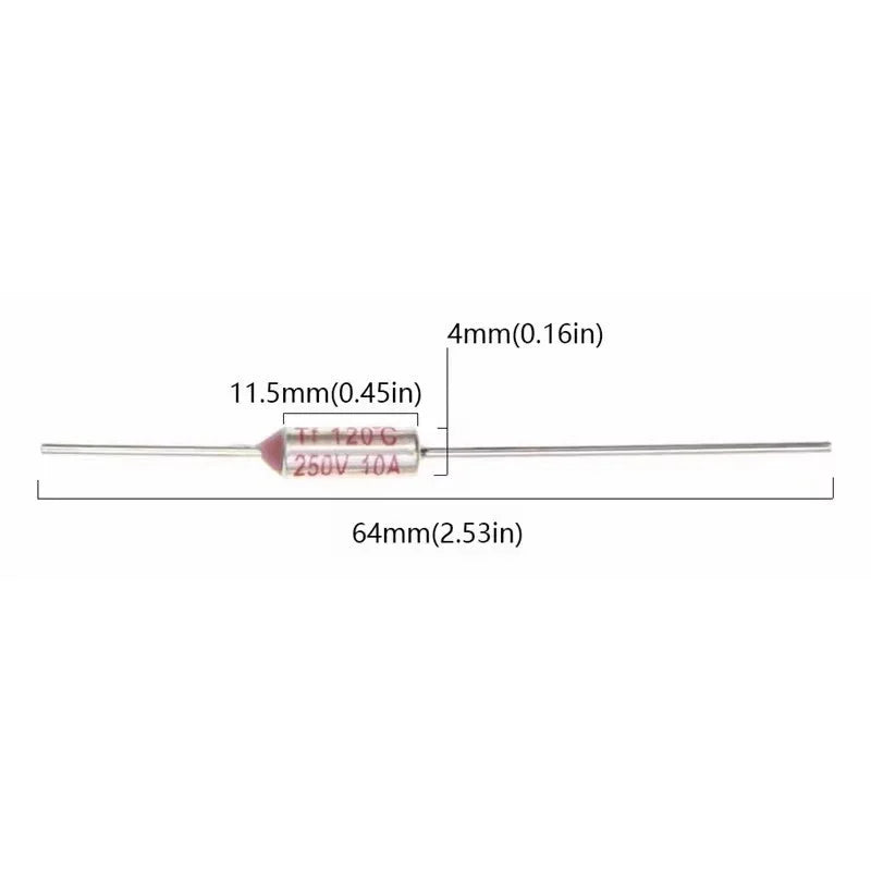 TF Thermal Fuse RY 65C 70C 75C 80C 85C 90C 100C 110C 120C 130C 152C 165C 172C 185C 192C 216C 240C 280C 300C Temperature Fuse
