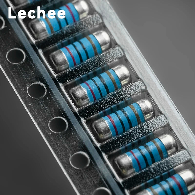 50pcs/lot 0207 SMD Metal Film Precision MELF Cylindrical Resistor 1% 0R 1R 10R 100R 1K 4.7K 10K 20K 47K 100K 220K 470K1M 10M Ohm