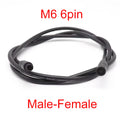 1m M6 M8 2 3 4 5 6 Pin Core Male To Female Julet Electric Butt Cable Plug Connector Scooter Brake Waterproof Signal Sensor Cord