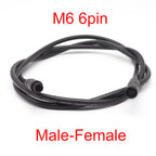 1m M6 M8 2 3 4 5 6 Pin Core Male To Female Julet Electric Butt Cable Plug Connector Scooter Brake Waterproof Signal Sensor Cord