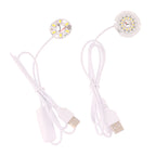 1Pc 1.5M Line Length DC5V LED Chips SMD5730 LED Lamp 31/38/48/50mm USB 3W Light Board Warm White Light With ON/OFF Switch Cable