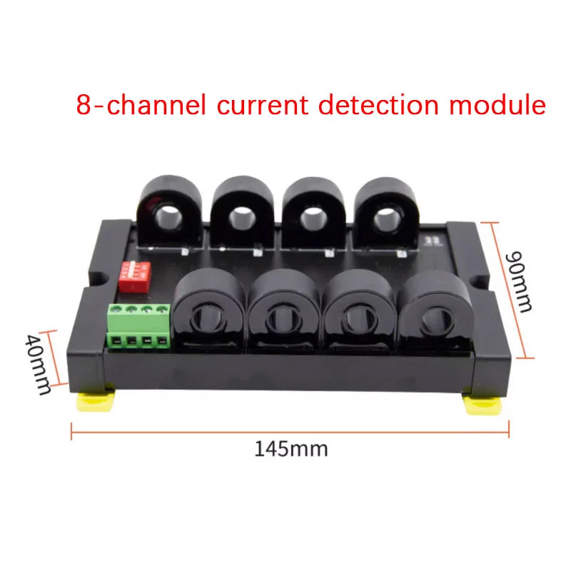 Small Current Transformer 8-Channel AC 0-50A Current Acquisition Module Isolated 485 Modbus Communication