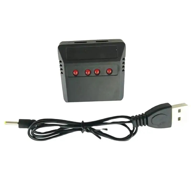 SYMA Hubsan 4-in-1 USB Balance Charger Fast & Safe Charging for X4/X5/H107 Series Drones 3.7V LiPo Battery Compatible Drone