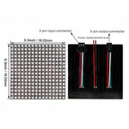 WS2812B RGB 4x12, 8x8, 16x16, 8x32 Pixel Display Screen. WS2812B, Individually Addressable, Digital Flexible Programmable, 5V.