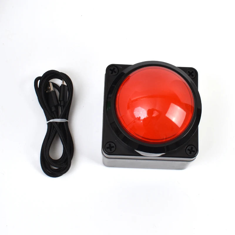 100MM USB Custom Button Remote Control Buzzer Switch Lottery Computer Mouse Shortcut Keyboard 2m