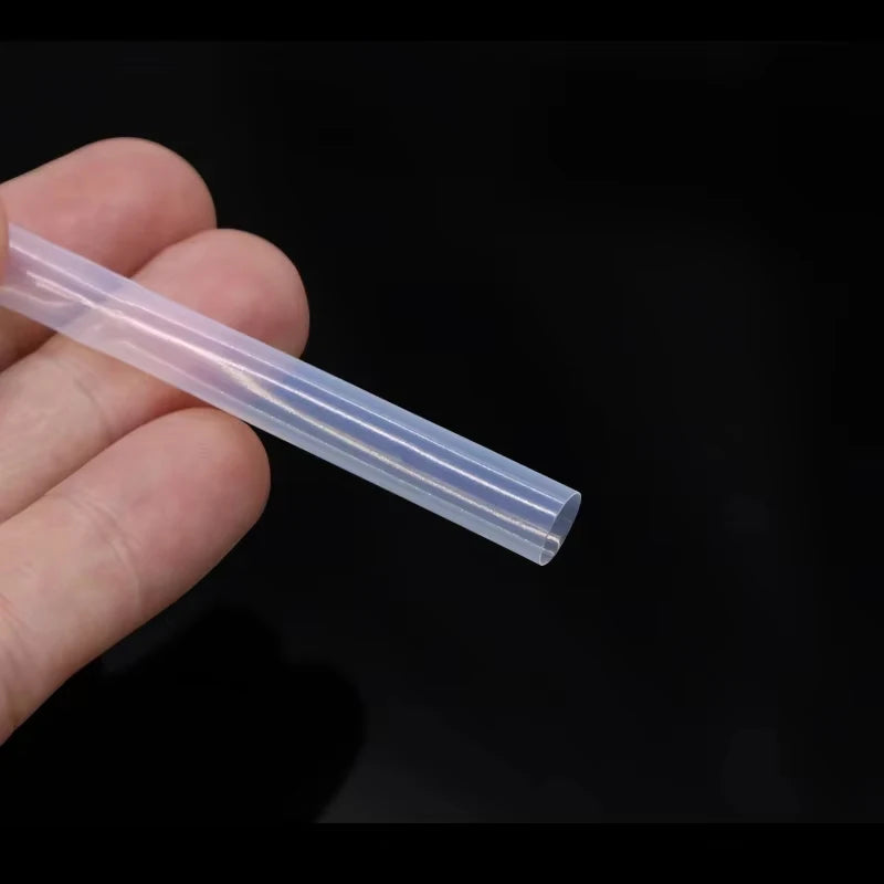 1/10/50m PTFE Heat Shrink Tube Transparent Diameter 0.5mm ~ 12mm 1.7:1 Shrinkage Ratio 260Deg.C 600V RoHS High Temperature Pipe