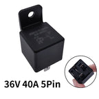 JD2912 4Pin 5Pin 40A Auto Car Relay DC 12V 24V 36V 48V 72V with Mounting Hole Coil Power 1.8W Automobile Control Device