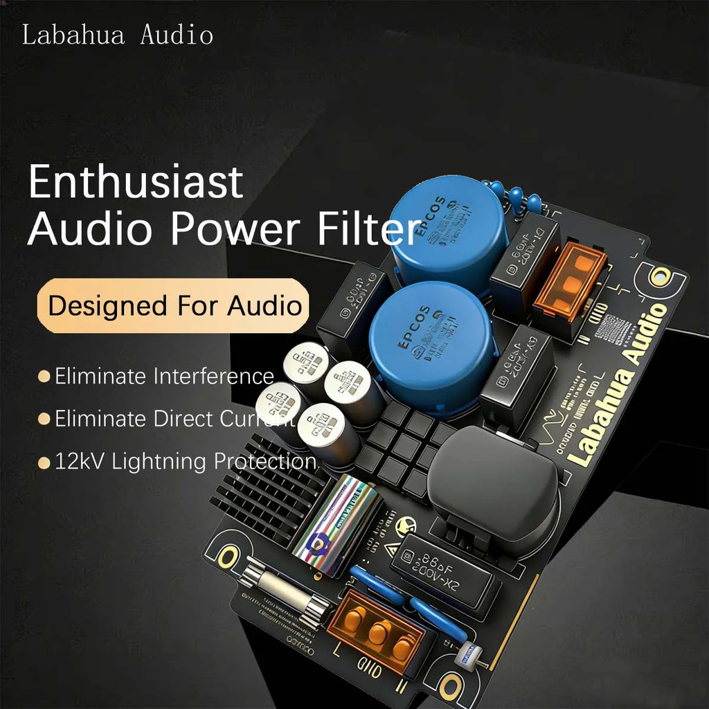 Audio Power EMI Filter Module Alternating Current Power Filter Anti-interference Anti-thunder Audio DIY