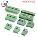 15EDG KF2EDG 2.54mm 3.5mm 3.81mm 5.08mm PCB Screw Terminal Block 2 3 4 5-16Pin Male Plug Female Socket Pin Header Wire Connector