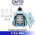 CNTD CSA-001 CSA-003 Series Industrial Vertical Limit Switch IP66 Waterproof Zinc Alloy Double Circuit 12 Actuator Types