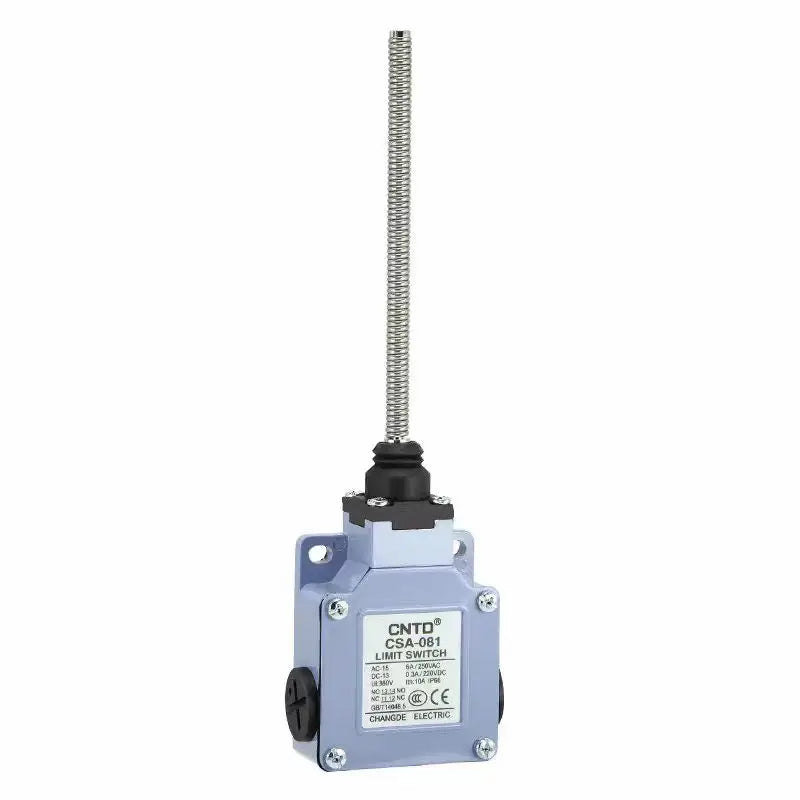 CNTD CSA-081 Limit Switch Micro Switch Long Metal Lever Arm Snap Action SPDT 1NO 1NC 10A 250V Waterproof Oil Proof