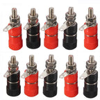 5/10PCS Binding Posts Terminals 4mm Banana Plug Socket Nickel Plated Terminal Red Black Barrel Connector For Amplifier Arduino