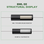 1Pcs Bwl-3W5W10W0.1% High Precision Resistor 0.005-10K Ohm Low Temperature Coefficient Wirewound Sampling Resistor