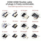 HDMI-compatible FPV-HDMI FFC-HDMI Ribbon Cable 90 Degree Mini/Micro-HDMI to Standard-HDMI Flexible Wire FPV Aerial 5cm 10cm 20cm