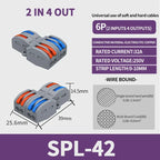 1 In Multiple Out Push-in Electrical Wire Connector Terminal Block Universal Fast Wiring Cable Connectors For Cable Connection