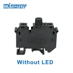 5Pcs UK10-DREHSI Electrical Connector 24V/220V LED 1A/2A/4A/6A/10A Fuse UK10 Screw Cap Din Rail Terminal Block UK 10-DREHSILED