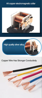 12V/24V 4Pin 5Pin Waterproof Relay 40A Car Auto Relay with Copper Terminals & Socket Metal Insert Relay