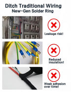 Waterproof Heat Shrink Solder Terminals 1 Box - Insulated Electrical AWG Wire Butt Splice for Quick & Secure Connection