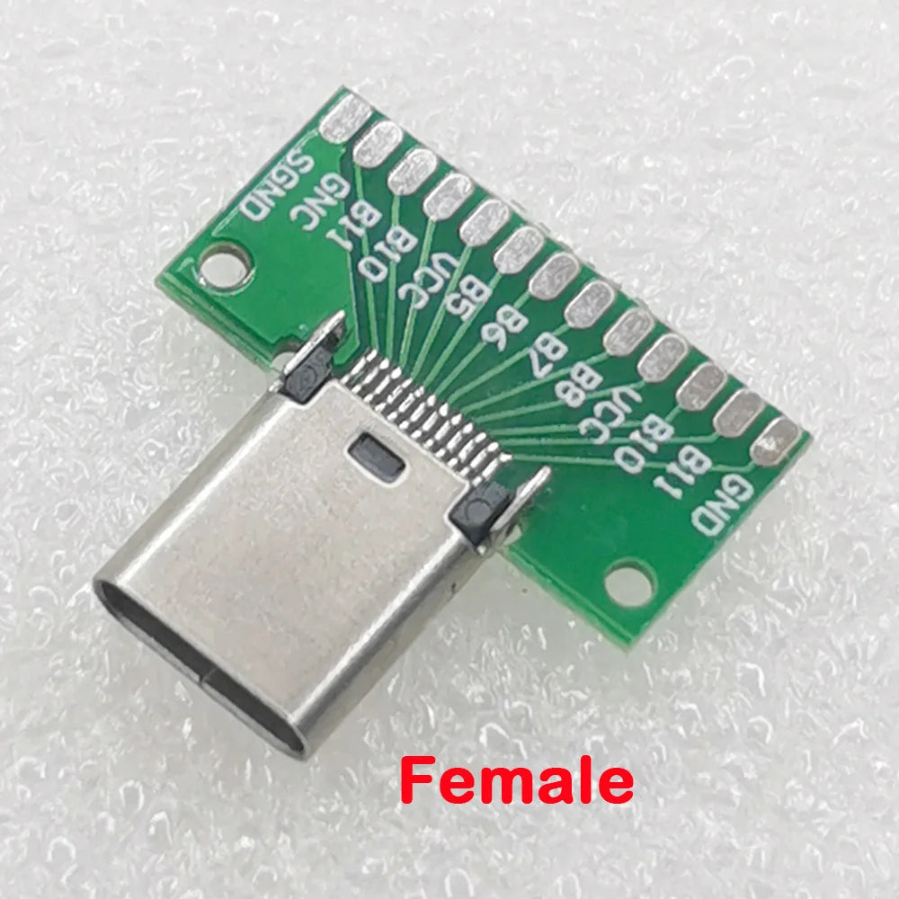 USB 3.1 Type-C Connector Male Female Type C Test PCB Board Universal Board with USB3.1 Port Test Board Socket