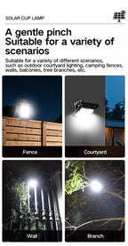 New Upgraded Intelligent Sensing Solar Clip Lamp Outdoor Courtyard Lamp Garden Lighting Solar Wall Lamp