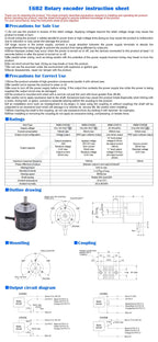 E6B2CWZ6C Encoder 20 30 40 60 100 200 360 400 500 600 1000 1024 1800 2000 2500P/R 5-24v E6B2-CWZ6C Rotary Encoder