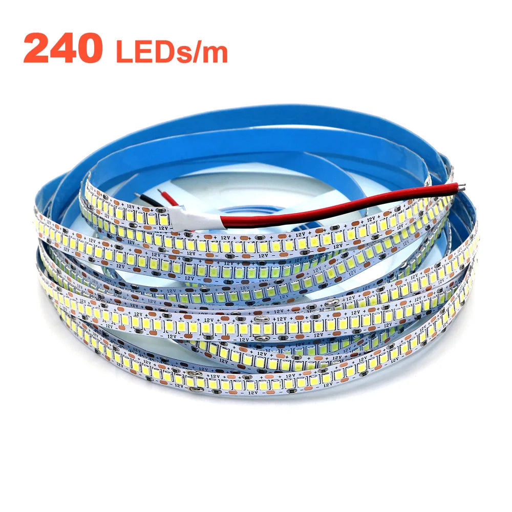 12V 24V LED Strip 2835 120LEDs/m Home Lamp Strip Pink Red Ice Blue Green Golden Yellow Orange Flexible Waterproof Soft Lamp Bar