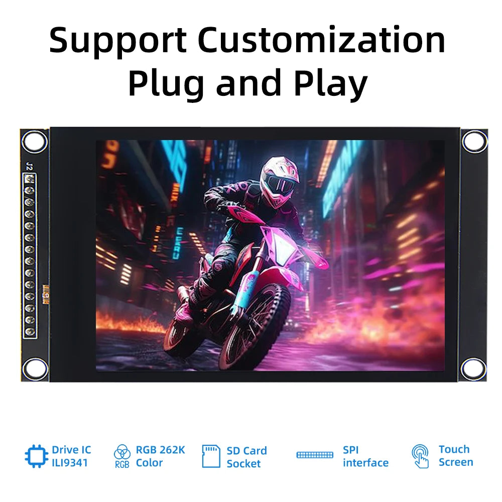 2.8/3.2/3.5 inch SPI IPS LCD screen Colorful Capacitive Touch Screen Display Module 240*320/320*480 IPS For Esp32 Arduino