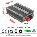 24V TO 12V 100A -300A DC DC Step Down Converter Regulator Voltage Output Power Supply Module for Cars Solar Reducer Module ROHS