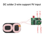 15W dual coil wireless charging module wireless charger PCBA multi-purpose home car equipment wireless charging Type-C interface