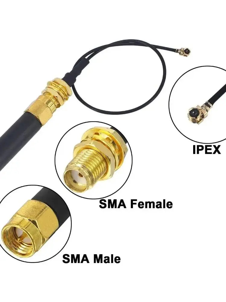 915MHz LoRa Antenna U.FL IP-EX to SMA Connector Pigtail 2dBi Suitable For ESP32 Lora Board Lora32u4 II Wifi Lora32 15cm