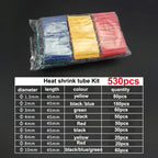 Heat Shrink Tubing Thermoresistant Tube Heat Shrink Wrapping Kit 2:1 Insulation Wire Cable Kit ,For Electrical Wiring and Repair