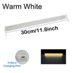 Motion Sensor Bar Light Type C Rechargeable Light LED Magnetic Attraction Night Light for Kitchen Bedside Wardrobe Bookcase