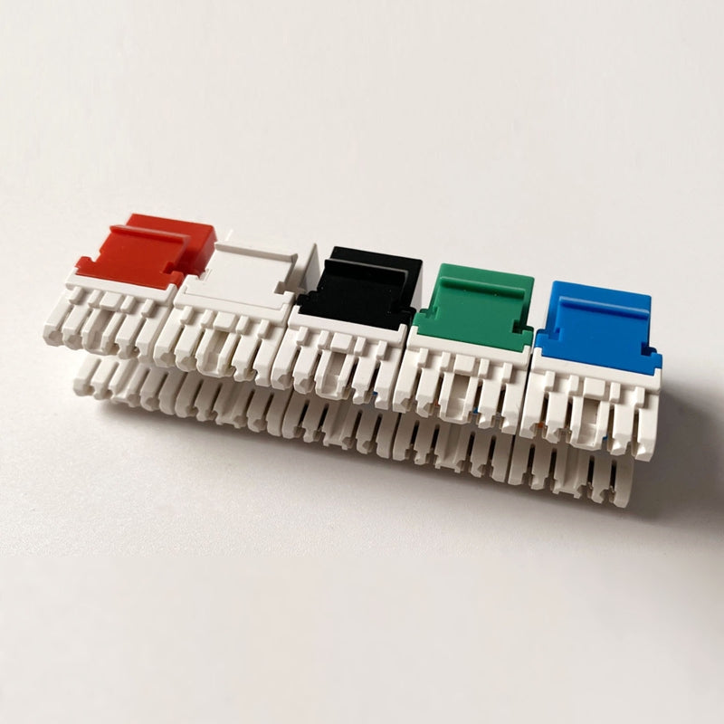Cat6 RJ45 Keystone Jacks Module Connector Ethernet for Wall Plate Patch Panel 54DB