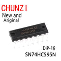 10PCS New and Original 74HC595 74HC595N SN74HC595 DIP-16 SN74HC595N