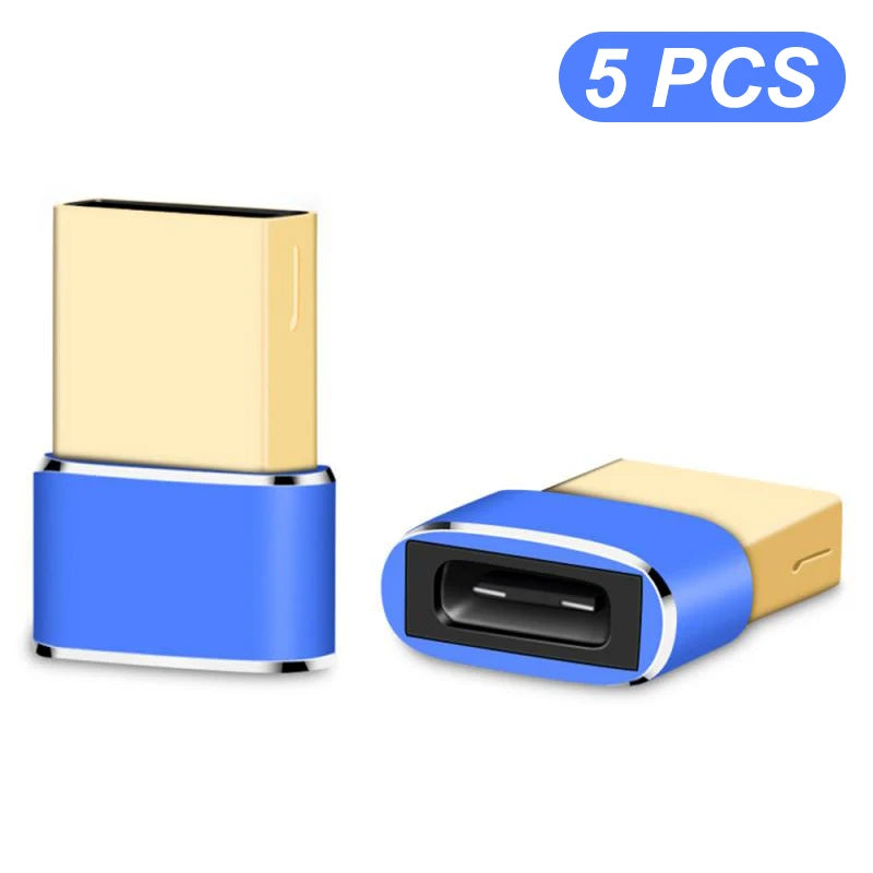 USB A To Type C OTG Phone Adapter USB-C Male To Female Type C Converter USB Connector For Macbook Laptop PC Xiaomi Huawei iPhone