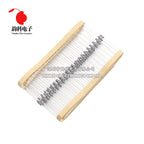 20pcs 1/4W 5% 0.25W Wire Wound Resistor Fuse Winding Resistance 0.5R 10R 0.5 1 2.2 3.3 3.9 4.7 5.1 10 ohm