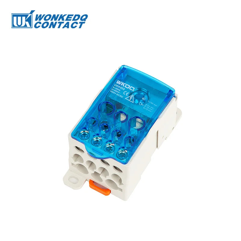 UKK Distribution Box One In Several Out Power Electrical Connector Junction Din Rail Terminal Block UKK80A/125A/160A/250A/400A
