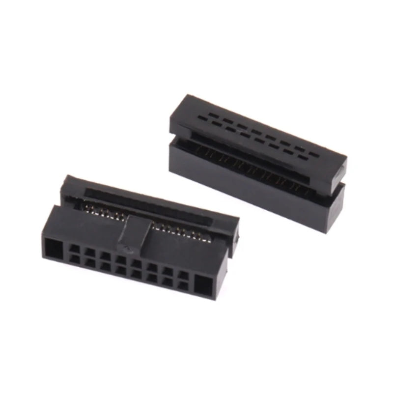 10Pcs/Lot 1.27mm Pitch FC Female Header Socket Cable Connector IDC 6P 8 10 12 14 16 20 24 26 30 34 40 50 Pin