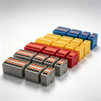 1Pc Wire Electrical Cable Connectors Plug-in Terminal Block PTFIX 2.5mm² Splitter Spliceable DIN-Rail Mounting Junction Box Too
