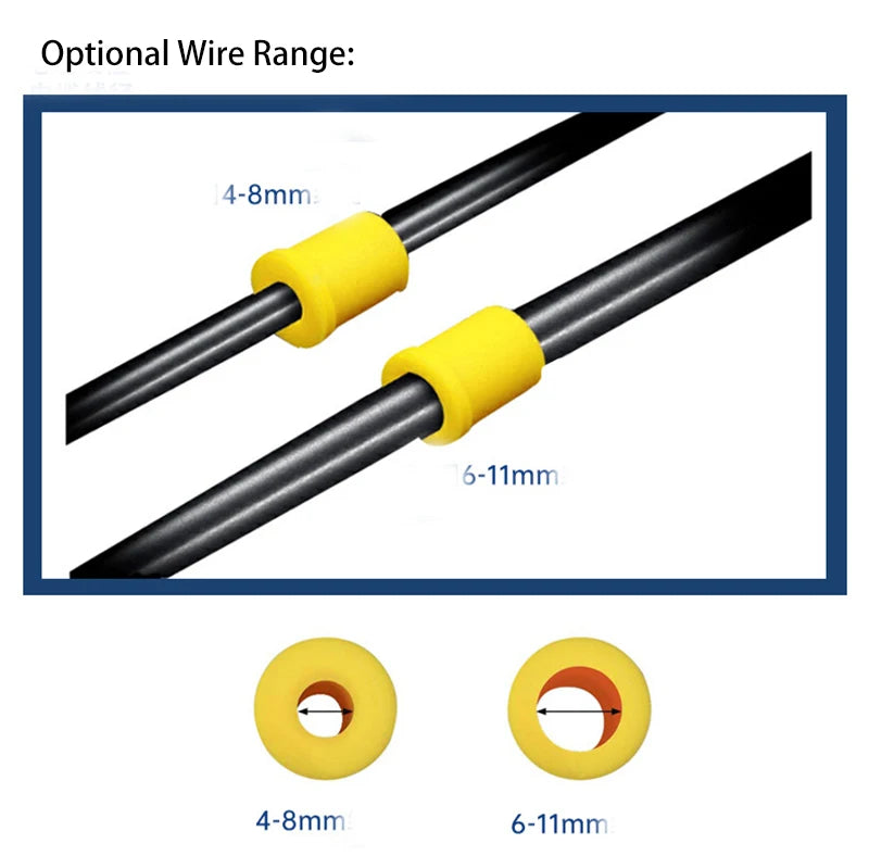 6Way 1IN5Out IP68 Underwater Power Cord Junction Box 4-11mm LED Pool Lamp External Outdoor Light Wire Cable Waterproof Connector