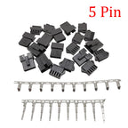 10 Sets JST SM 2.54mm 2/3/4/5/6/7/8Pin Male Female Plug Socket Housing Terminal Connector SM-2P SM-2R JST SM2.54