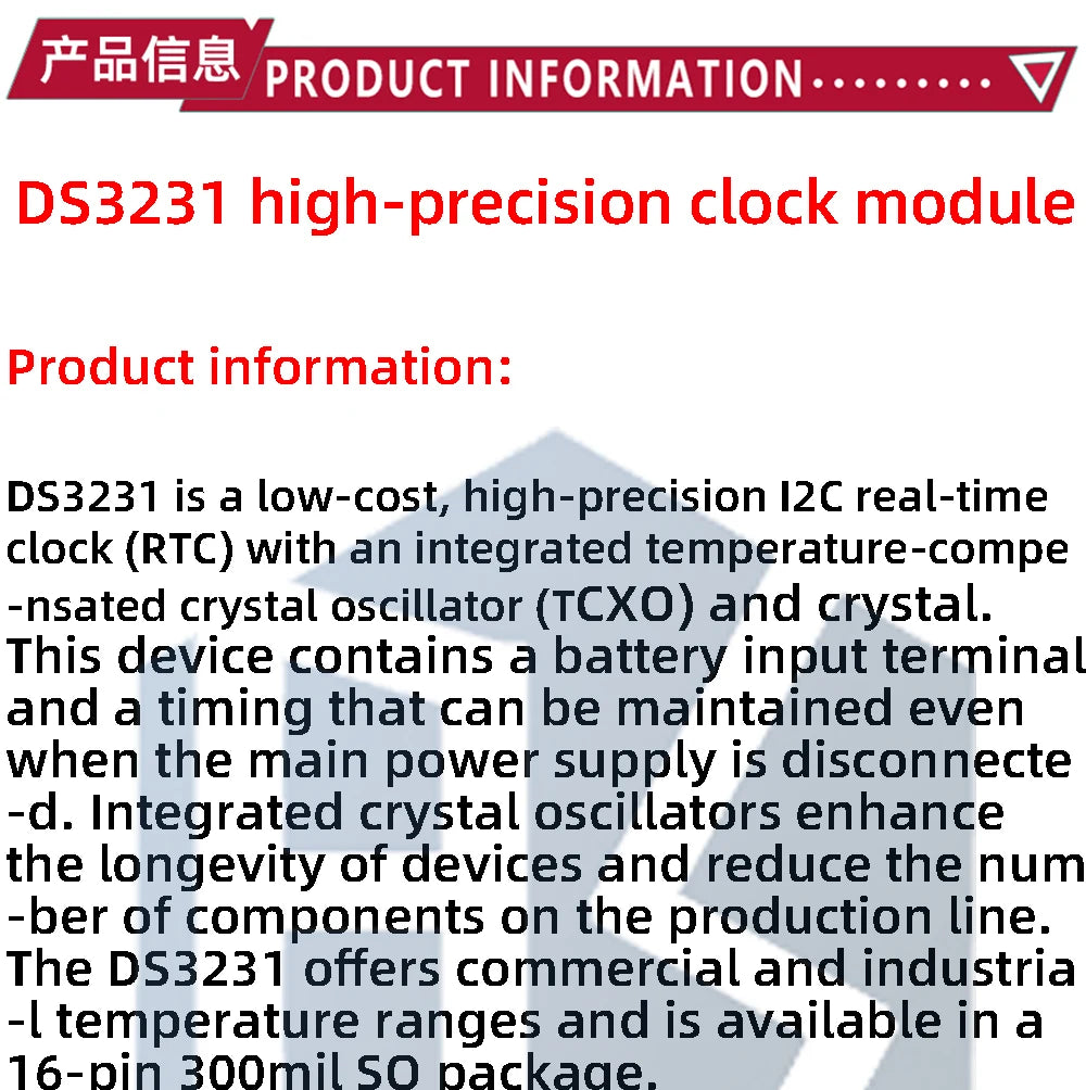 DS3231 AT24C32 IIC Module Precision Clock Module DS3231SN for Arduino Memory module
